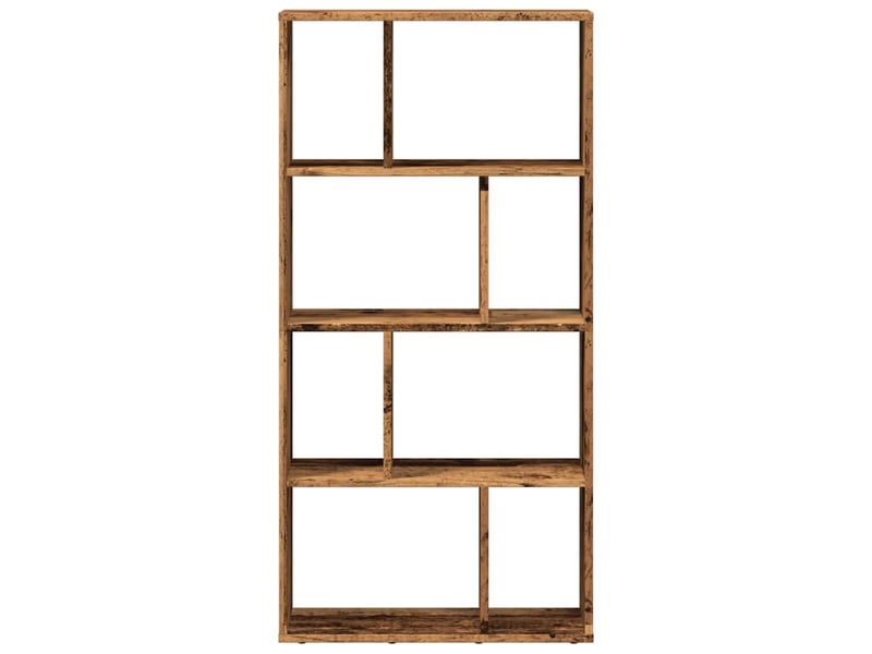  Bibliothèque, meuble de rangement salon vieux bois 60x20x120,5 cm bois d'ingénierie  - Conforama E