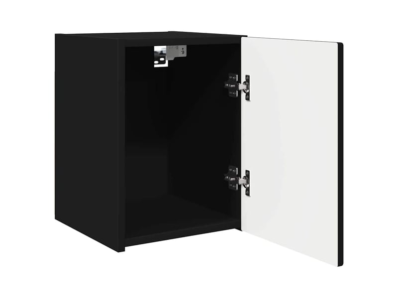  Meuble tv - banc tv - meuble de rangement mural 30 x 31 x 40 cm noir bois d'ingénierie  - Conforama E