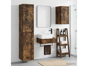 Ensemble de mobilier de salle de bain 3 pc chêne fumé cf64314