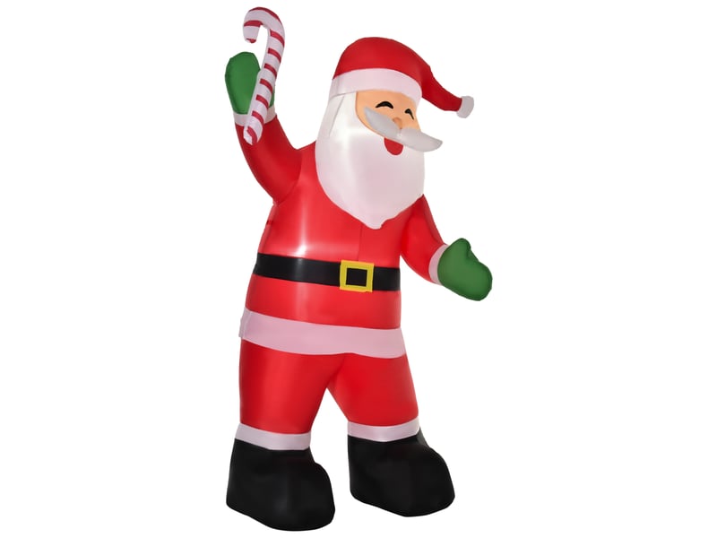  Père noël gonflable avec éclairage led et accessoires 140 x 85 x 250 cm  - Conforama B