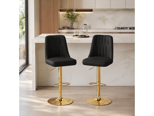 tabouret de bar assise réglable en hauteur <strong>OKWISH</strong> - bicolore hauteur d'assise 63 cm vendu Par paire