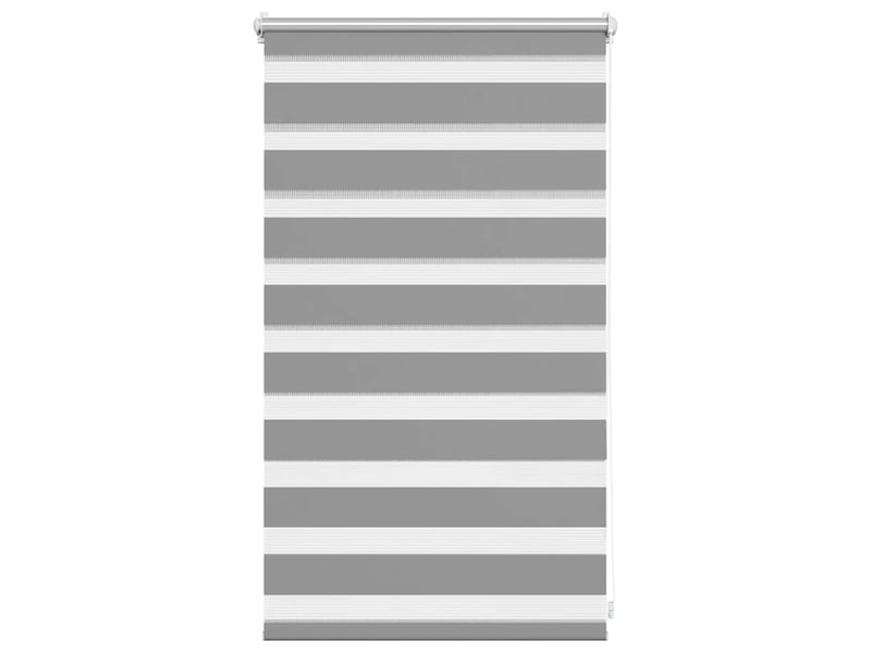 Store vénitien zébré, store de fenêtre 50,9 x 100 cm, largeur du tissu 46,7 cm, gris cf48229 - Conforama A