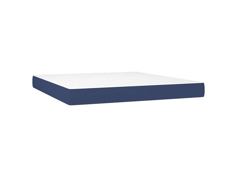  Matelas de lit à ressorts ensachés fermeté moyenne bleu 160x200x20 cm tissu  - Conforama A