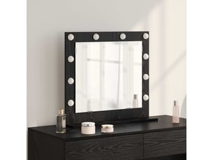 Miroir rectangulaire à fixer coloris noir <strong></strong> <strong></strong> - 60 cm x 55 cm