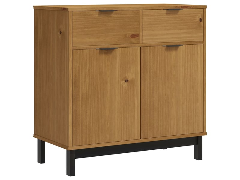 Buffet salon, buffet de rangement flam 80x40x80 cm bois massif de pin  - Conforama A