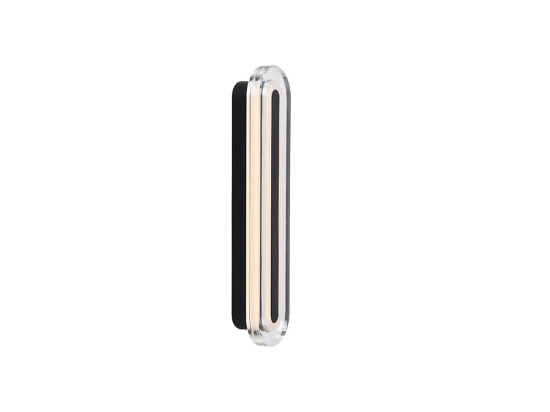  Applique murale intérieur, salle de bain led intégrée, cavara 35 en plastique noir, ip44, nordlux 2610201003 - Conforama A