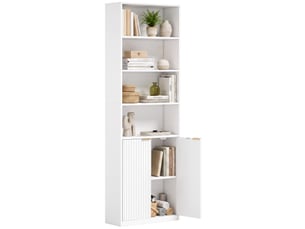 Bibliotheque coloris blanc <strong>PANGIVO</strong> <strong></strong> - 60 cm x 182 cm
