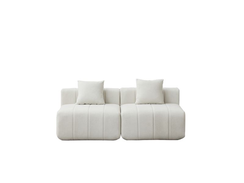 Canapé modulable, canapé de salon, en chenille, pour salon, chambre, mobilier pour espace de vie, bureau - Conforama D