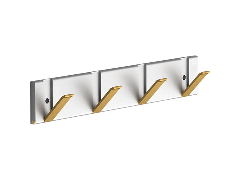  Cintre pliable, aluminium, avec 4 crochets, orargent  - Conforama A