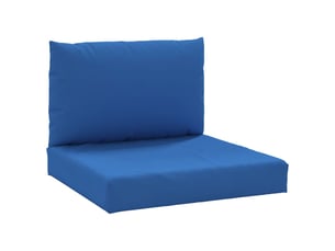 Lot de 2 coussins de palette, coussins de canapé bleu tissu oxford cf59518