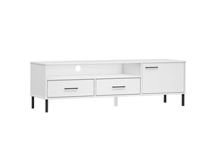 Meuble tv coloris blanc 158 cm <strong></strong>  <strong></strong>