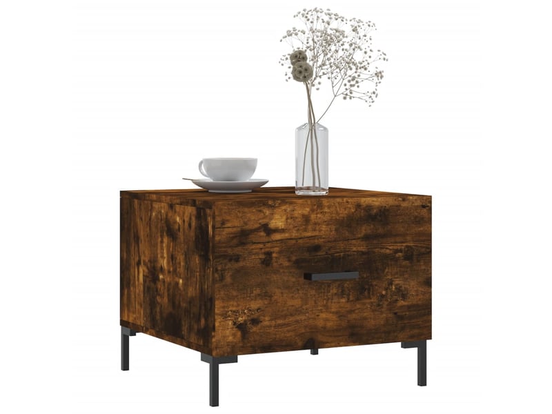  Tables basses 2 pcs - table de salon - table à thé chêne fumé 50x50x40 cm bois d'ingénierie  - Conforama C