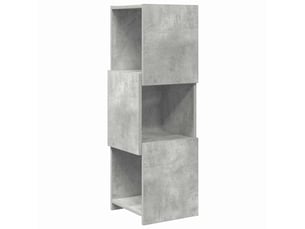 Meuble d'angle, meuble de rangement salon 30,5x30x95cm bois d'ingénierie gris béton