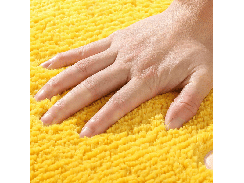  Tapis de salle de bain au citron, tapis antidérapant aux fruits, tapis de cuisine, décoration de salle de bain jaune citron, tapis amusant pour enfant  - Conforama D