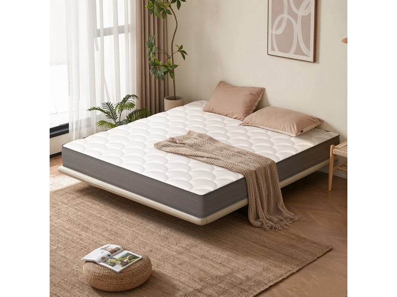 Roygbiv matelas à ressorts ensachés 180x200 cm – 7 zones de confort, mousse haute résilience, épaisseur 22 cm, fermeté moyenne MATELAS À RESSORTS ENSACHÉS - Conforama B