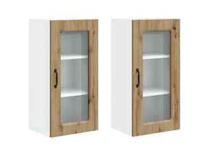 Meuble mural de cuisine | armoire de cuisine 2 pcs chêne artisanal shl3146