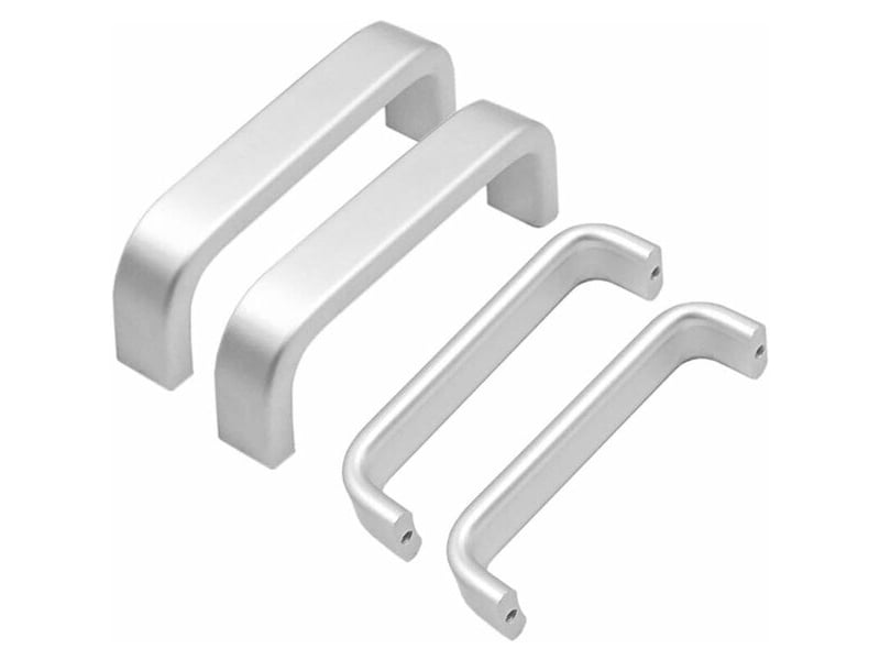  (64 mm), lot de 10 poignées de portes d'armoires de cuisine en mini aluminium, poignées de tiroirs de meubles de chambre à coucher.  - Conforama B
