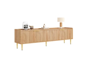 Meuble tv coloris naturel 170 cm <strong>OKWISH</strong> <strong></strong>
