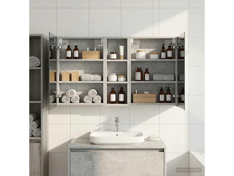  Ensemble de meubles de salle de bain 3 pcs 100x10.5x60.5 cm shl1214  - Conforama B