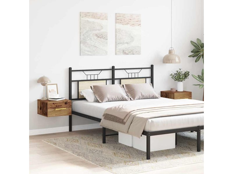  Lot de 2 table de chevet chambre 35 x 35 x 20 cm bois d'ingénierie shl6187  - Conforama B