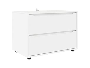 Commode 1 tiroir(s) <strong></strong> <strong></strong> coloris blanc largeur 80 cm