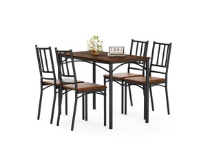 Ensemble table rectangulaire  4 chaise(s)  <strong>STILVORA</strong> <strong></strong> 