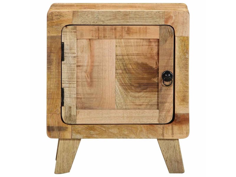  Lot de 2 table de chevet - cabinet de chevet - table de nuit 40x32x46 cm bois massif de manguier brut  - Conforama A