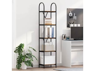 Étagère 5 niveaux, étagère de rangement 40 x 30 x 183 cm bois d'ingénierie shl7147