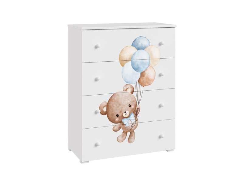  Commode enfant emily sweet bear - blanc, thème petit ours EMILY/B/NPL/SWEET BEAR - Conforama A