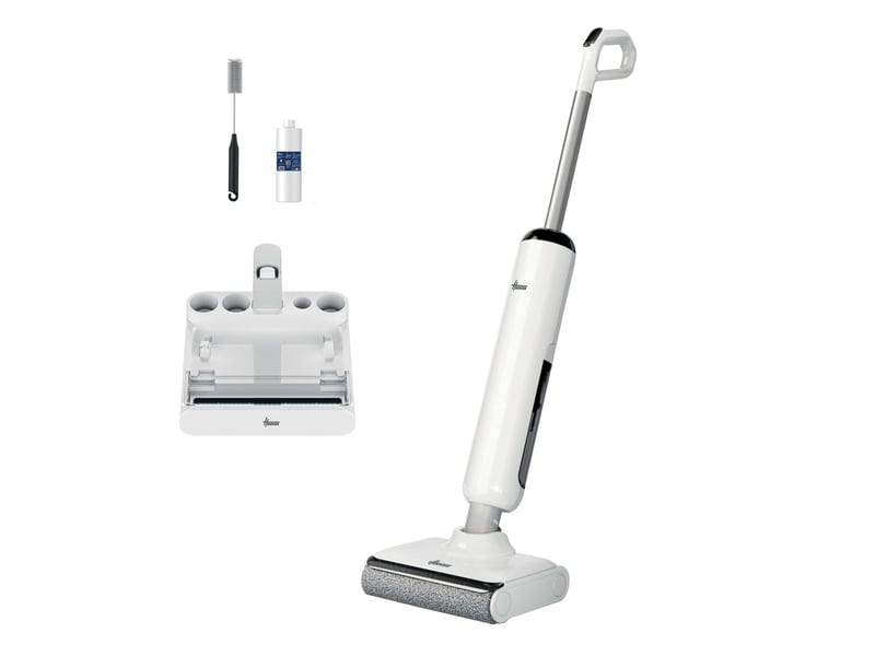  Hoover hw400 011 balai électrique batterie humide sans sac 220 w blanc  - Conforama A