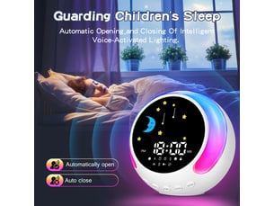 Lampe de réveil pour enfants, enceinte bluetooth, bruit blanc, éclairage tactile, rgb, adaptée aux chambres d'enfants