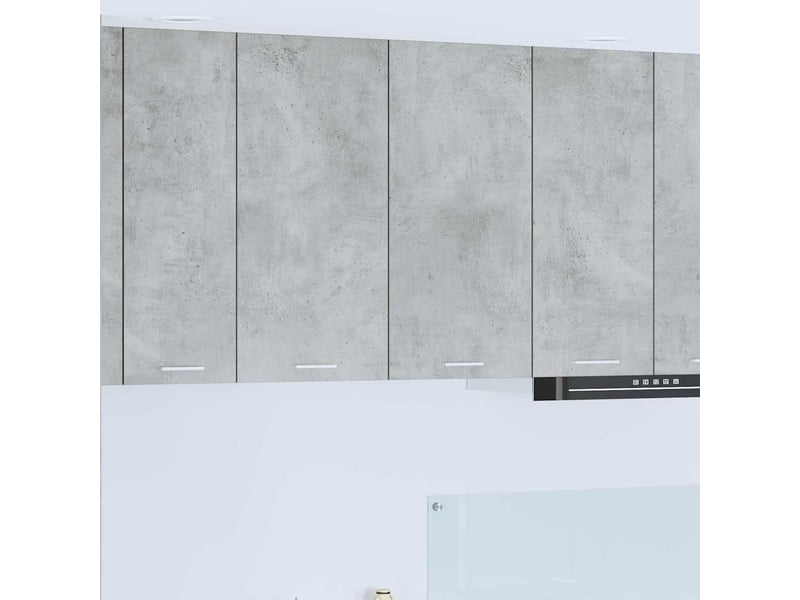 Meuble de rangement, armoire suspendue gris béton 80x31x80cm bois d'ingénierie shl8512  - Conforama B