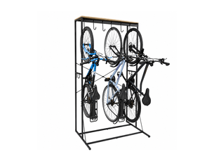 Porte-vélos koro 6 vélos en métal noir 116,5 x 75 x 208 cm