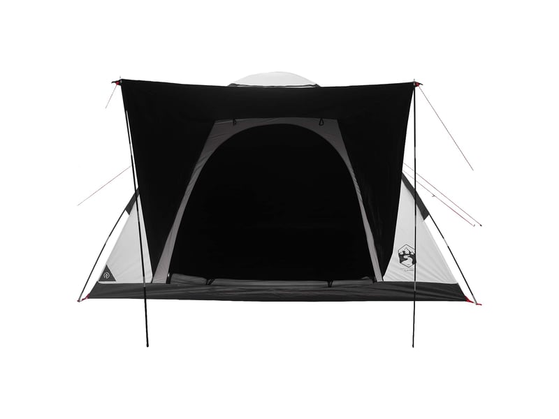  Tente de camping 4 personne blanc occultant polyester et acier  - Conforama D