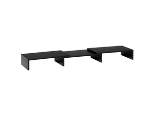 Support d'écran double réglable et orientable noir 80-117 x 23.5 x 10 cm