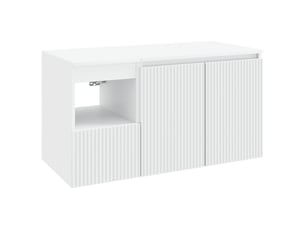 Ensemble de mobilier de salle de bain 2 pc blanc cf63996