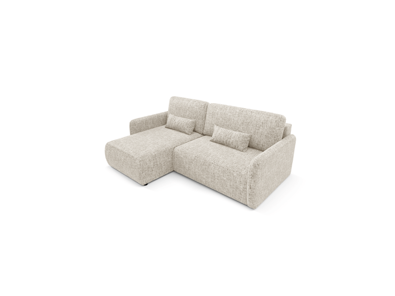 Canapé d'angle convertible livello l gris clair - Conforama C