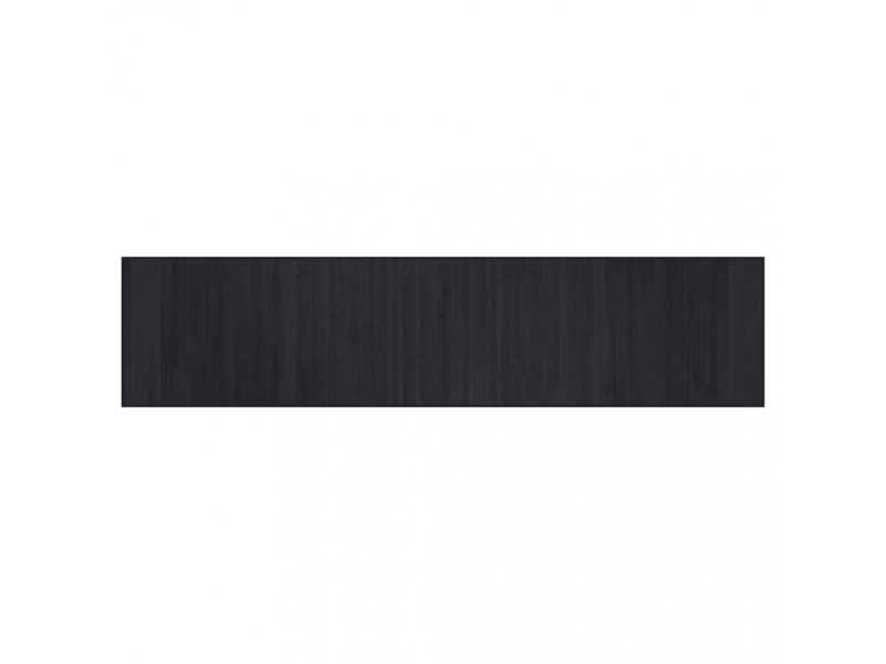  Tapis rectangulaire en bambou noir 70x300 cm - comfortxl - 376876 376876 - Conforama A