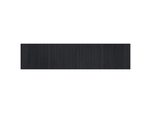 Tapis rectangulaire en bambou noir 70x300 cm - comfortxl - 376876