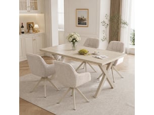 Ensemble table rectangulaire  4 chaise(s)  <strong>GOEURVANT</strong> <strong></strong> 