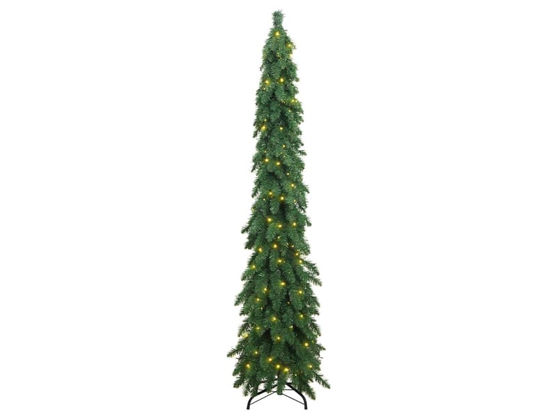  Sapin de noël, arbre de noël artificiel pré-éclairé avec 130 led 210 cm  - Conforama C