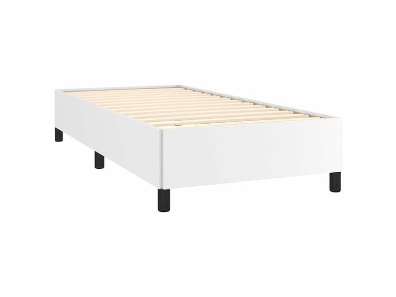  Lit simple- lit adulte -  cadre de lit sans matelas blanc 100x200 cm similicuir  - Conforama C