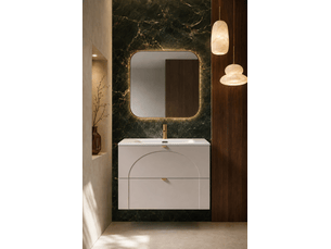 Meuble sous-vasque suspendu aura 80 cm cachemire mat k