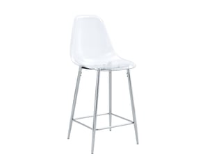 tabouret de bar  HAUSS SPOLE  - transparent hauteur d'assise 65 cm vendu Par 4