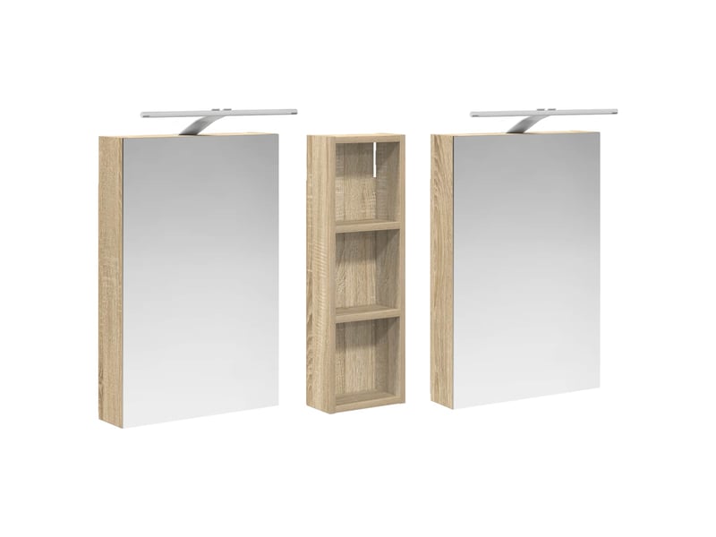  Ensemble de meubles de salle de bain 3 pcs 100x10.5x60.5 cm shl3893  - Conforama E