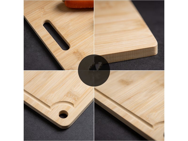 Planche à découper en bambou 36 x 26 x 1.2cm – pour viande et légumes - Conforama C