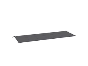 Coussin de banc de jardin, coussin d'assise anthracite 150x50x3 cm tissu oxford cf52637