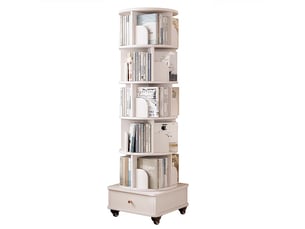 Bibliotheque coloris  blanc 6 étagère(s) <strong>KORFEE</strong> <strong></strong> - 27.5 cm x 46 cm