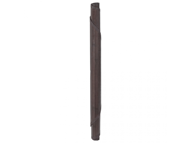  Tapis rond en bambou marron foncé 100 cm - comfortxl 376989 - Conforama C