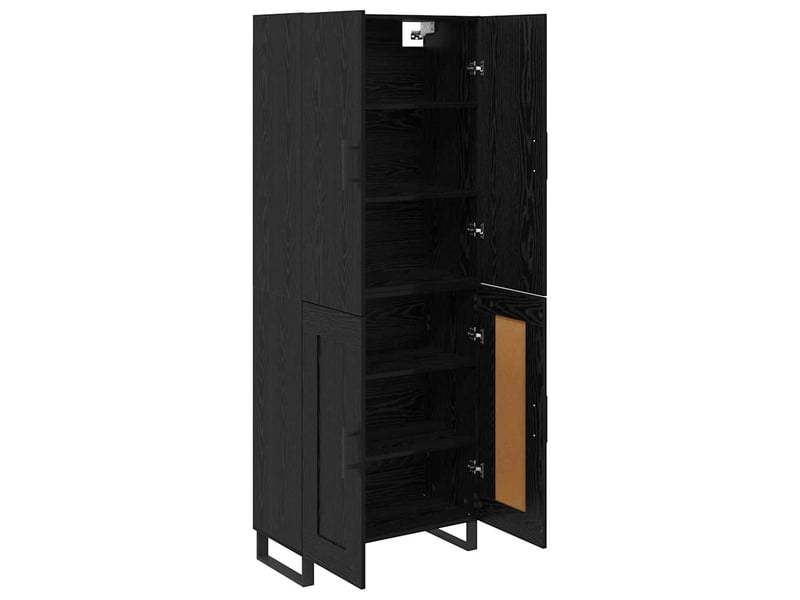  Buffet - haut armoire 2 pc chêne noir 69,5 x 34 x 180 cm  - Conforama E